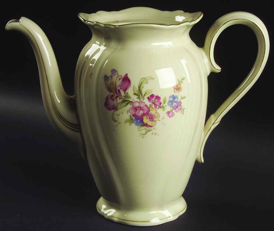 Lombul (Green Trim) Coffee Pot No Lid by Rosenthal - Continental-1