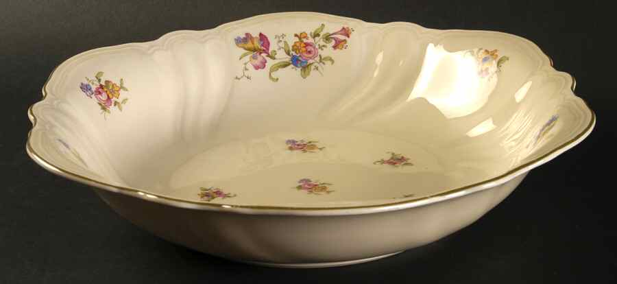 Lombul (Green Trim) 10" Round Vegetable Bowl by Rosenthal - Continental-1