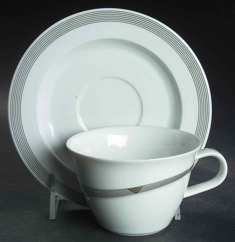 London Flat Cup & Saucer Set by Rosenthal - Continental-1