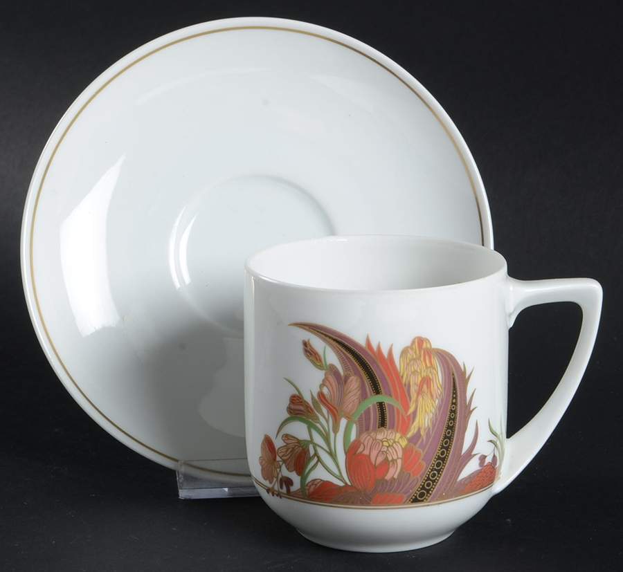 Lorenzo Flat Cup & Saucer Set by Rosenthal - Continental-1
