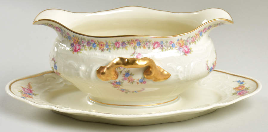 Lorraine Gravy Boat with Attached Underplate by Rosenthal - Continental-1