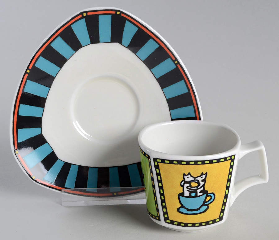 Love Story Flat Demitasse Cup & Saucer Set by Rosenthal - Continental-1