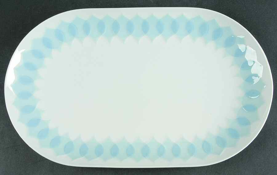 Lotus Azure 15" Oval Serving Platter by Rosenthal - Continental-1