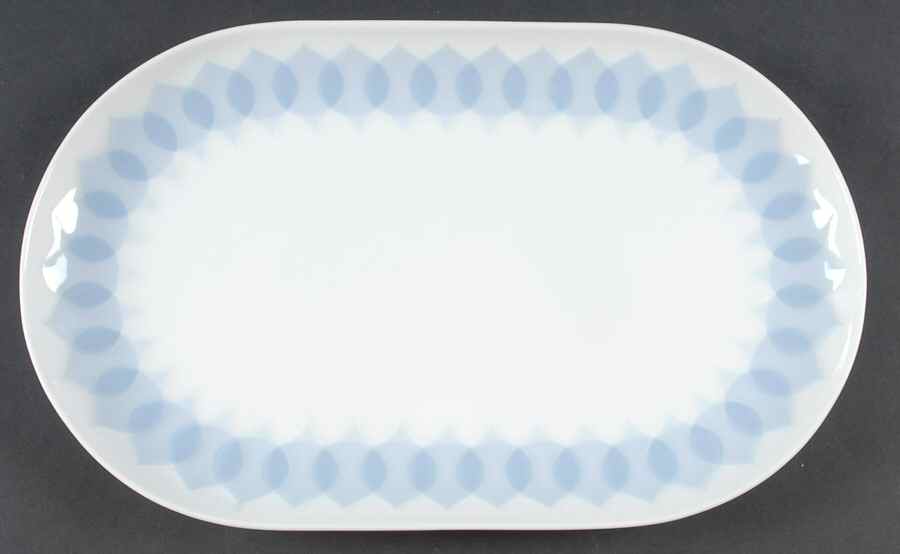 Lotus Azure 13" Oval Serving Platter by Rosenthal - Continental-1