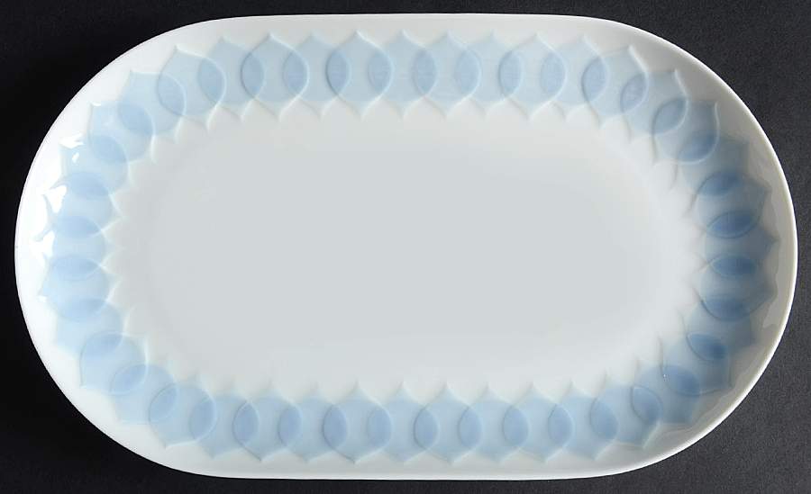 Lotus Azure 11" Oval Serving Platter by Rosenthal - Continental-1