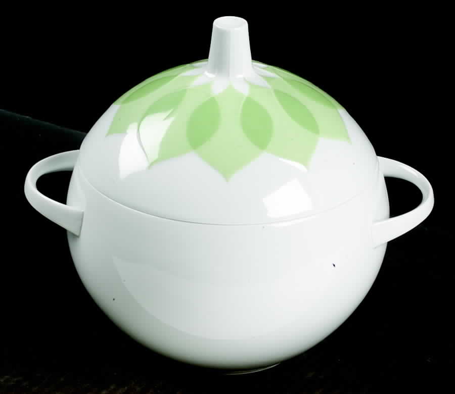 Lotus Green Round Covered Vegetable by Rosenthal - Continental-1