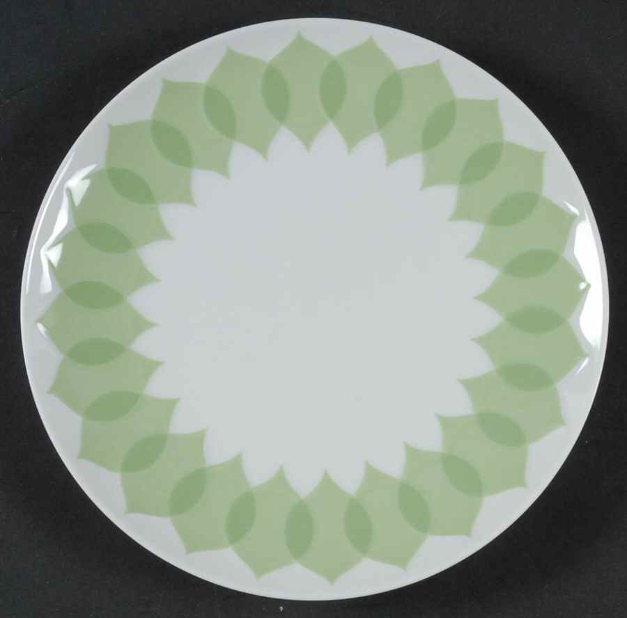 Lotus Green Coupe Salad Plate by Rosenthal - Continental-1