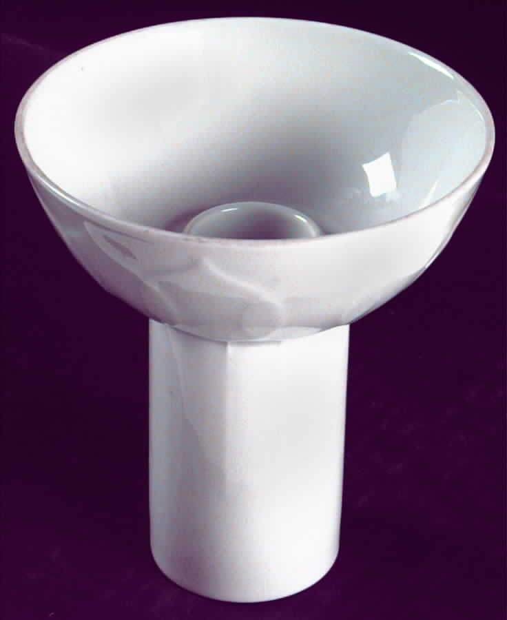 Lotus White Tall Candlestick by Rosenthal - Continental-1