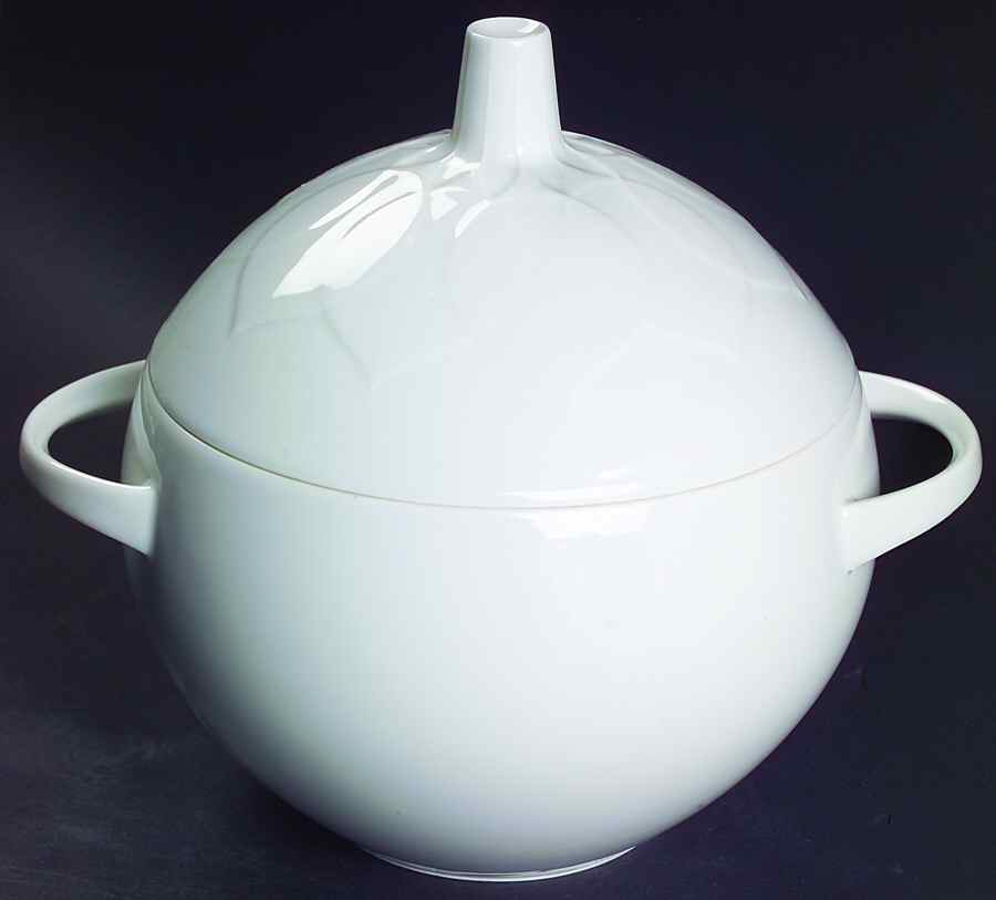 Lotus White Round Covered Vegetable by Rosenthal - Continental-1