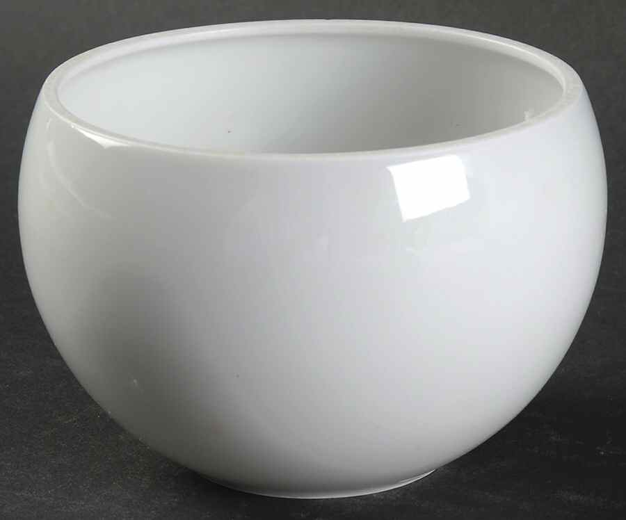 Lotus White Sugar Bowl No Lid by Rosenthal - Continental-1
