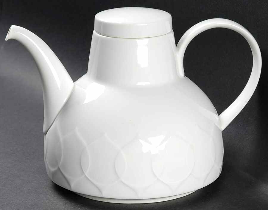 Lotus White Teapot & Lid by Rosenthal - Continental-1