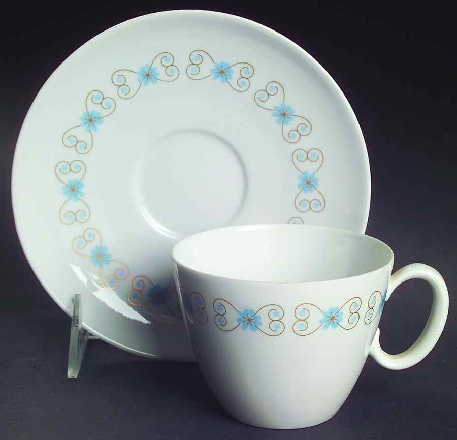 Lovelace Flat Cup & Saucer Set by Rosenthal - Continental-1