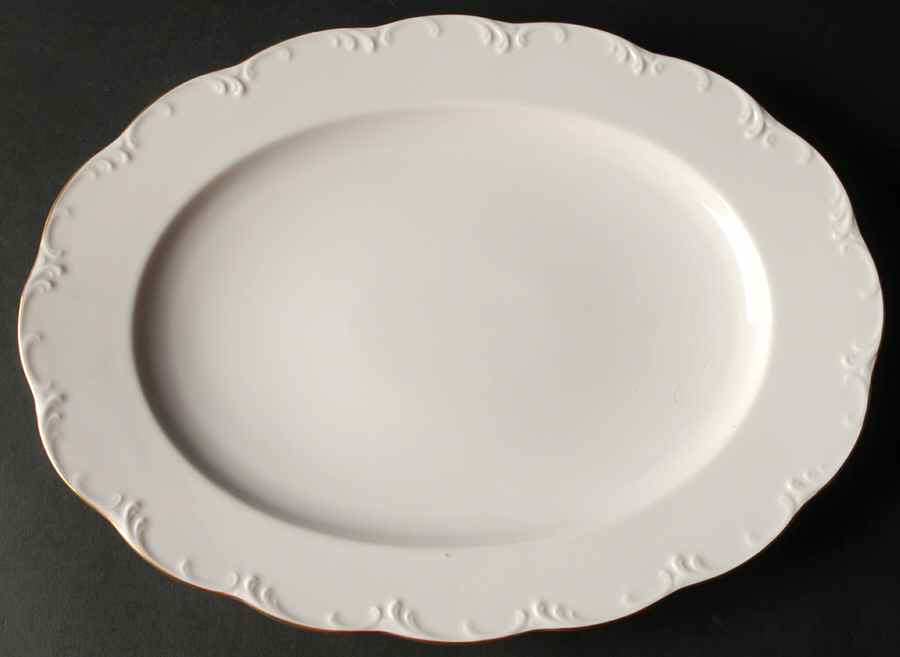 Luisa Gold 12" Oval Serving Platter by Rosenthal - Continental-1