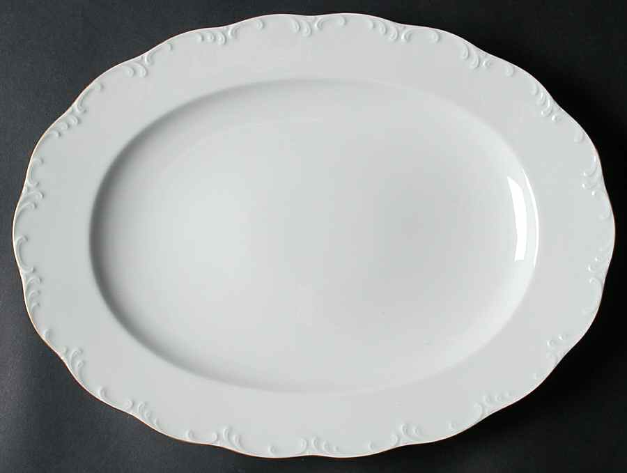 Luisa Gold 15" Oval Serving Platter by Rosenthal - Continental-1