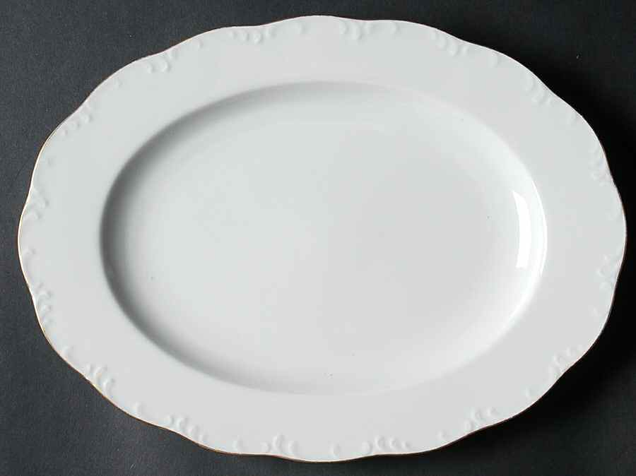 Luisa Gold 11" Oval Serving Platter by Rosenthal - Continental-1
