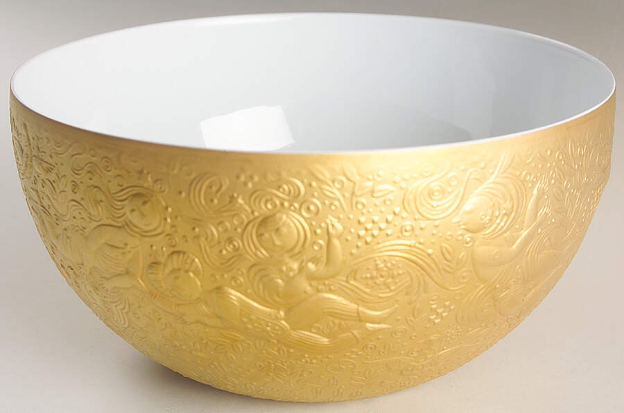 Magic Flute Gold (Sarastro) 8" Round Vegetable Bowl by Rosenthal - Continental-1