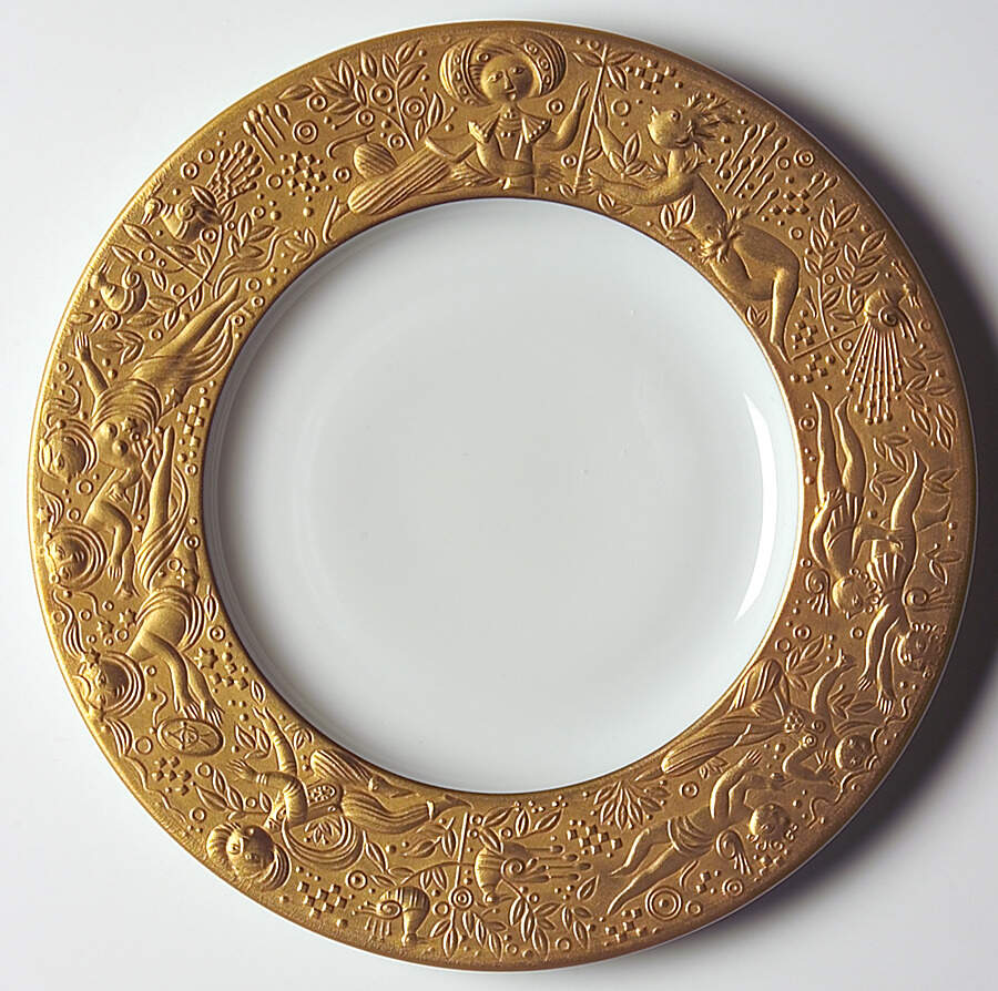Magic Flute Gold (Sarastro) Bread & Butter Plate by Rosenthal - Continental-1
