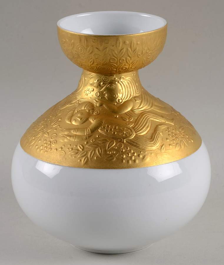 Magic Flute Gold (Sarastro) Single Light Candlestick by Rosenthal - Continental-1