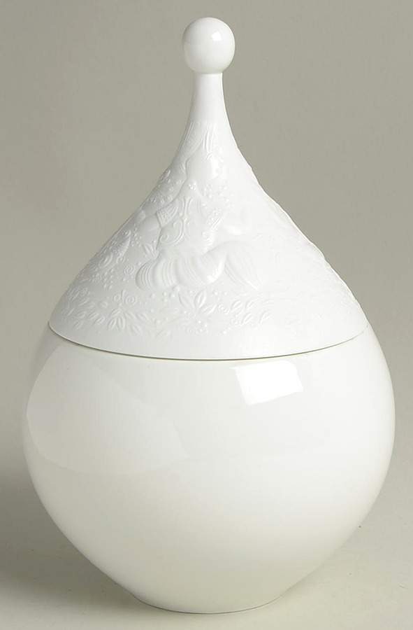 Magic Flute White Candy Box & Lid by Rosenthal - Continental-1