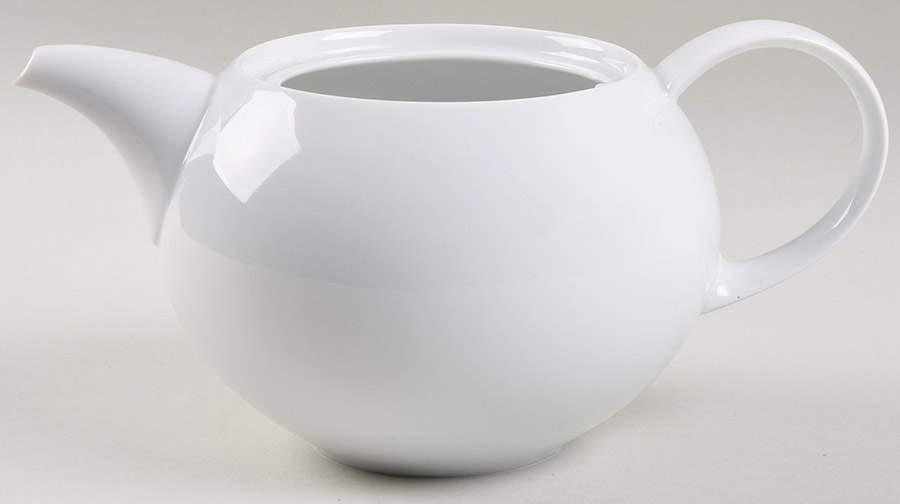Magic Flute White Teapot No Lid by Rosenthal - Continental-1