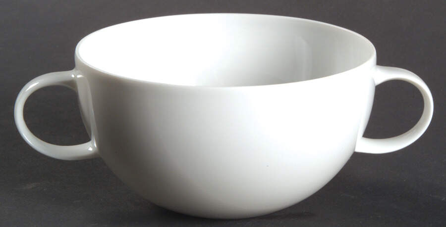 Magic Flute White Flat Cream Soup Bowl by Rosenthal - Continental-1