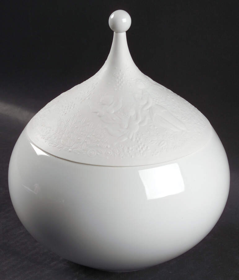 Magic Flute White Round Covered Vegetable by Rosenthal - Continental-1
