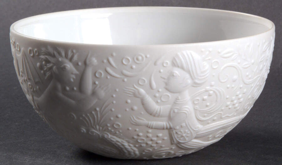 Magic Flute White Fruit/Dessert (Sauce) Bowl by Rosenthal - Continental-1