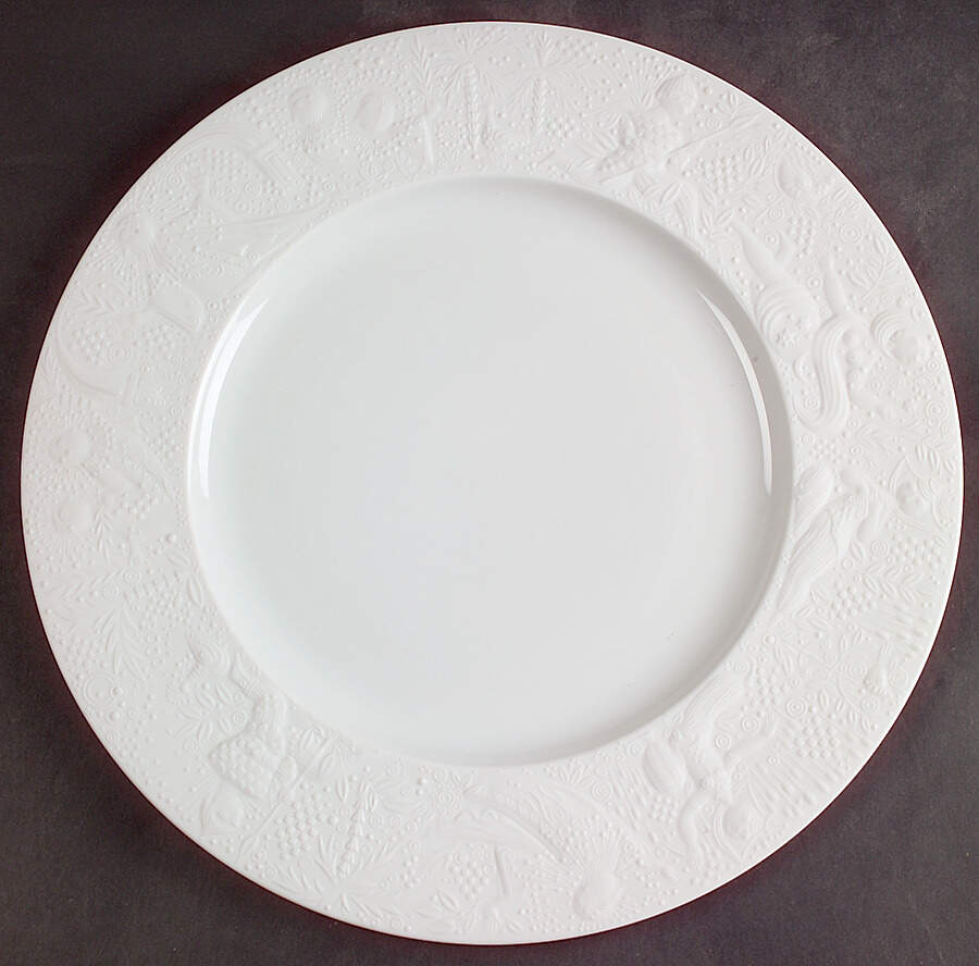 Magic Flute White Large Dinner Plate by Rosenthal - Continental-1