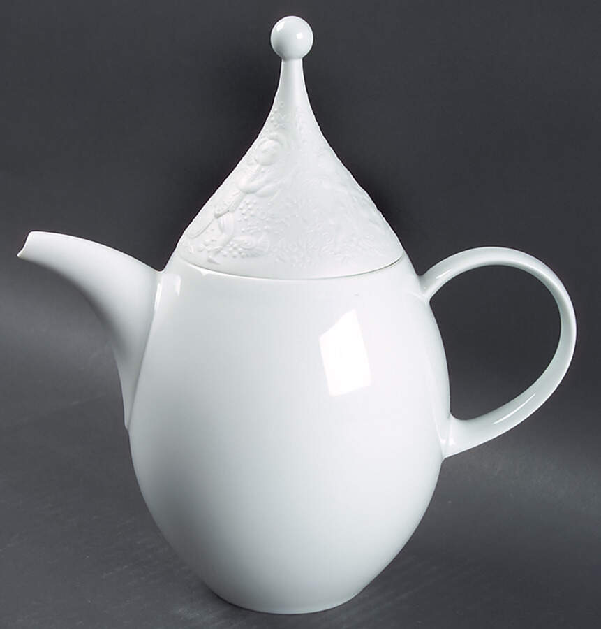 Magic Flute White Coffee Pot & Lid by Rosenthal - Continental-1