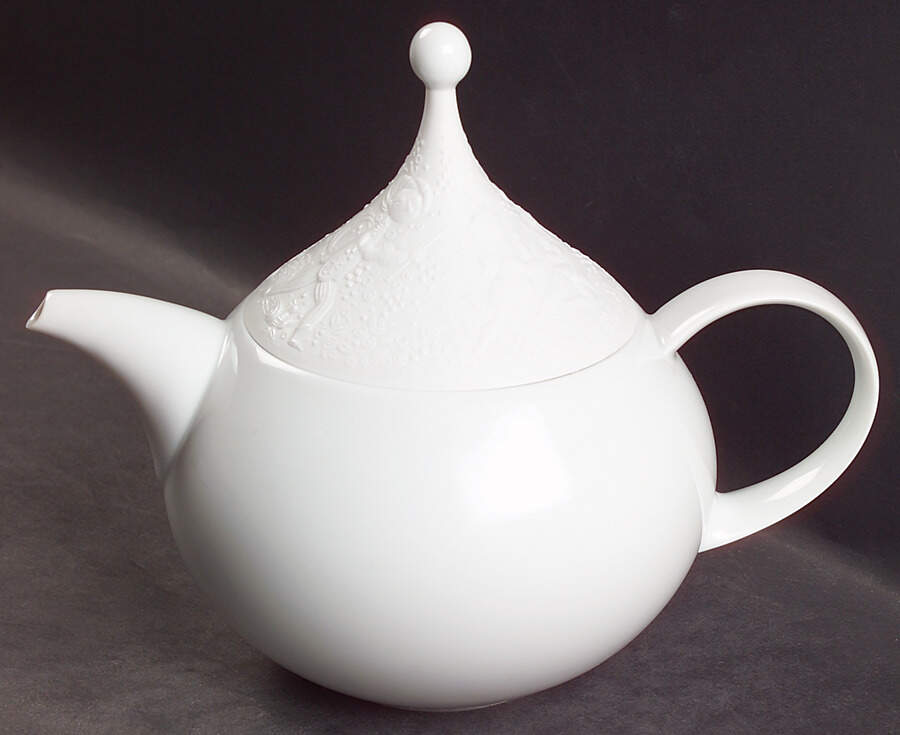 Magic Flute White Teapot & Lid by Rosenthal - Continental-1