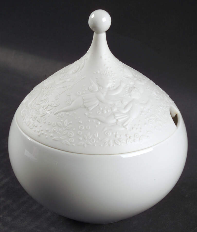 Magic Flute White Sauce Boat & Lid by Rosenthal - Continental-1