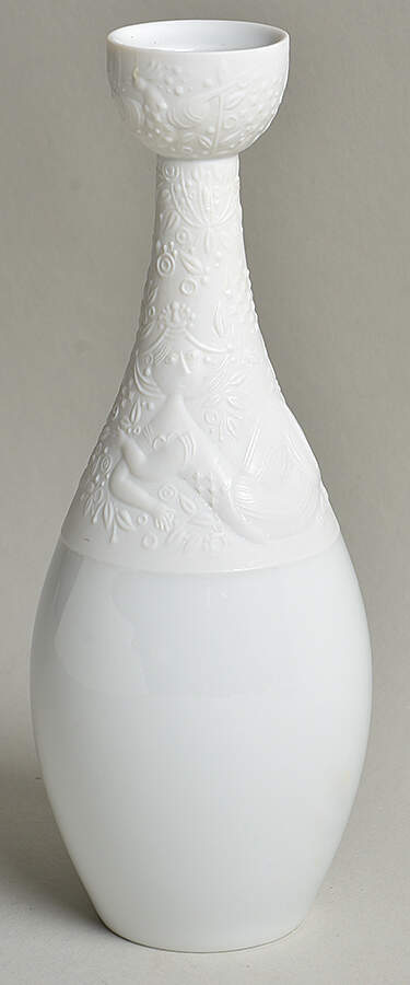 Magic Flute White Single Light Candlestick by Rosenthal - Continental-1