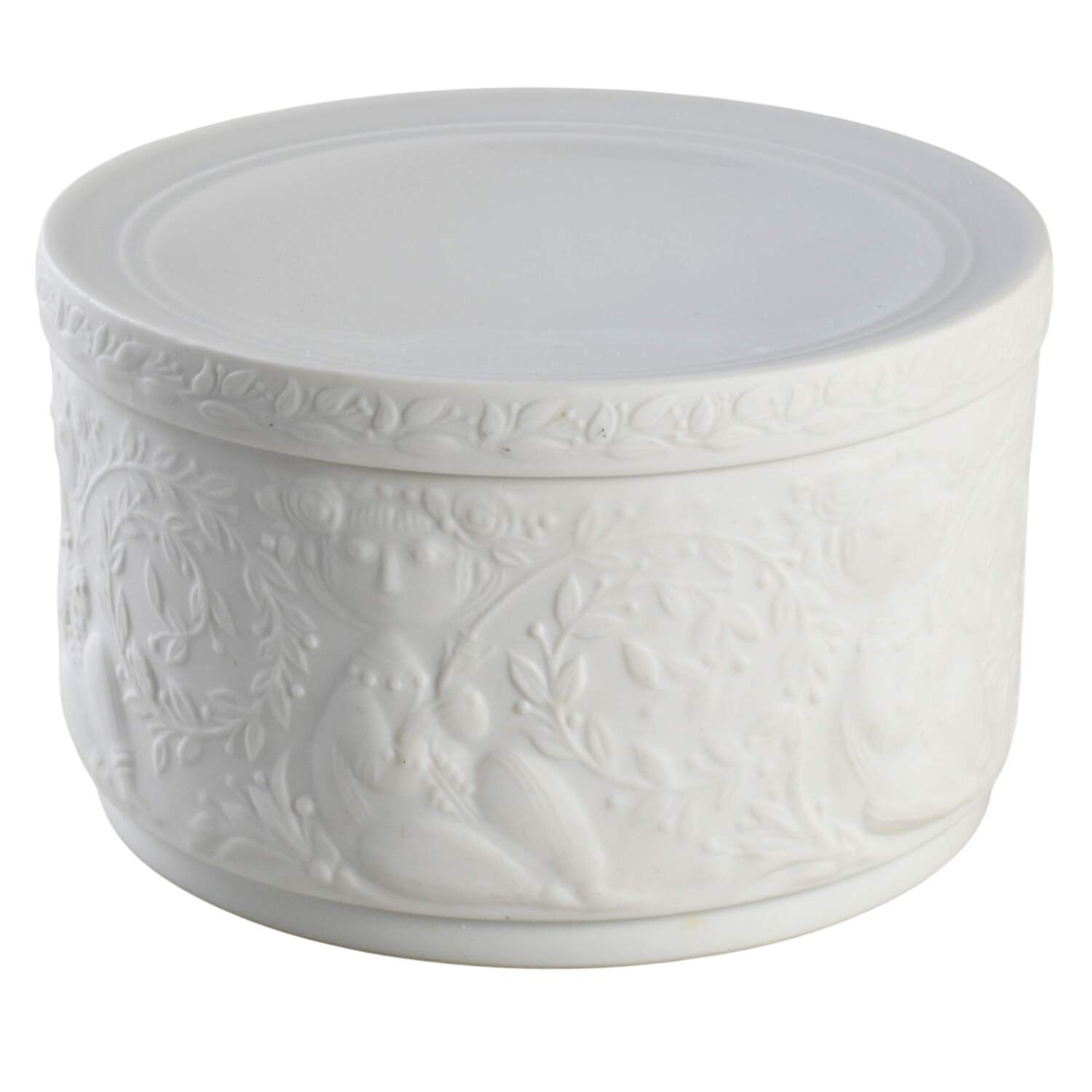 Magic Flute White 5" Candy Box with Lid by Rosenthal - Continental-1