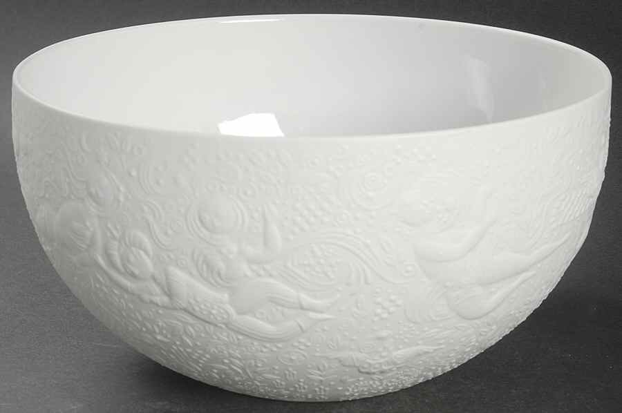 Magic Flute White 8" Round Vegetable Bowl by Rosenthal - Continental-1