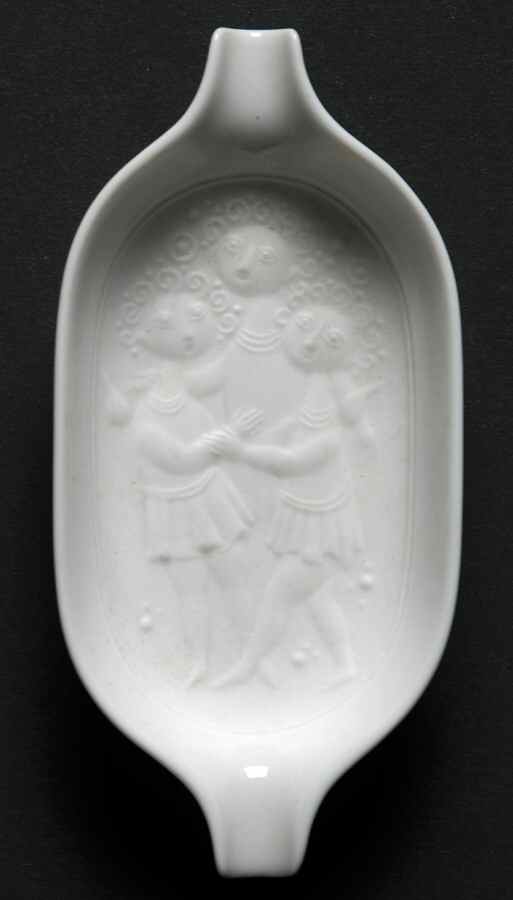 Magic Flute White 4" Ashtray by Rosenthal - Continental-1