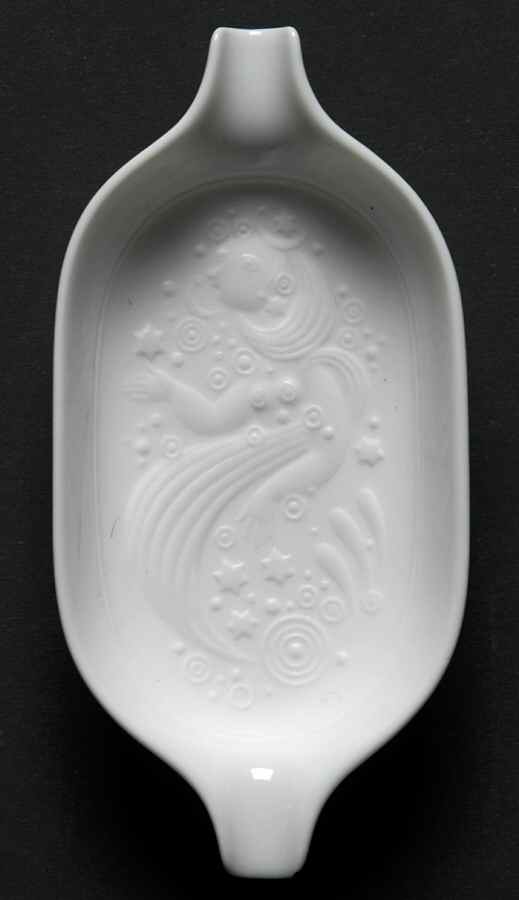 Magic Flute White 4" Ashtray by Rosenthal - Continental-1