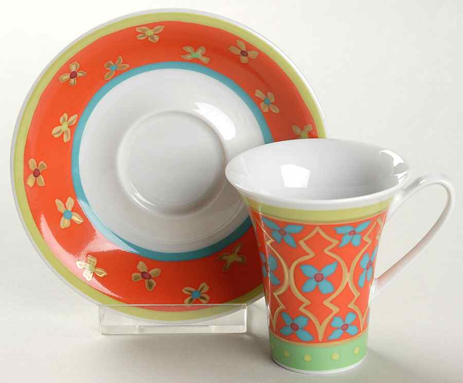 Mamounia Flat Demitasse Cup & Saucer Set by Rosenthal - Continental-1