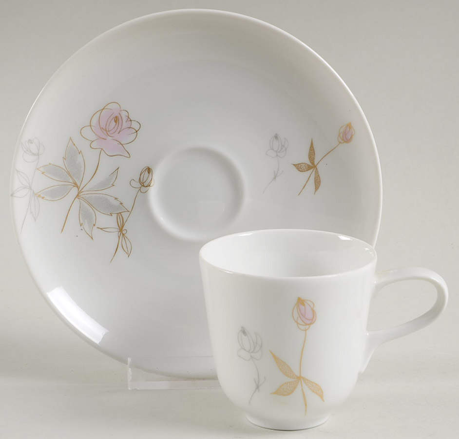 Margaret Rose (Form E) Demitasse Cup & Saucer Set by Rosenthal - Continental-1