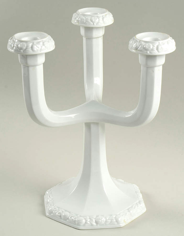 Maria White (12 Sided) 3 Light Candelabra by Rosenthal - Continental-1