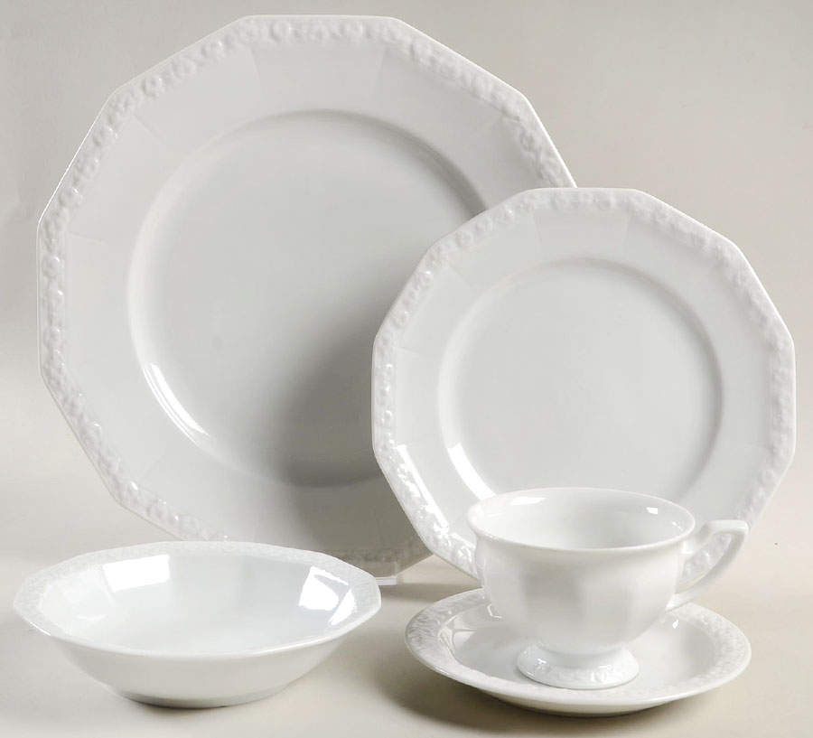 Maria White (12 Sided) 40 Piece Estate Set by Rosenthal - Continental-1