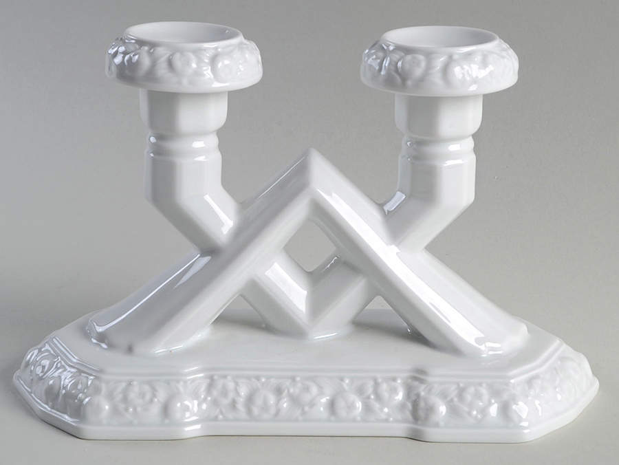 Maria White (12 Sided) Double Light Candlestick by Rosenthal - Continental-1