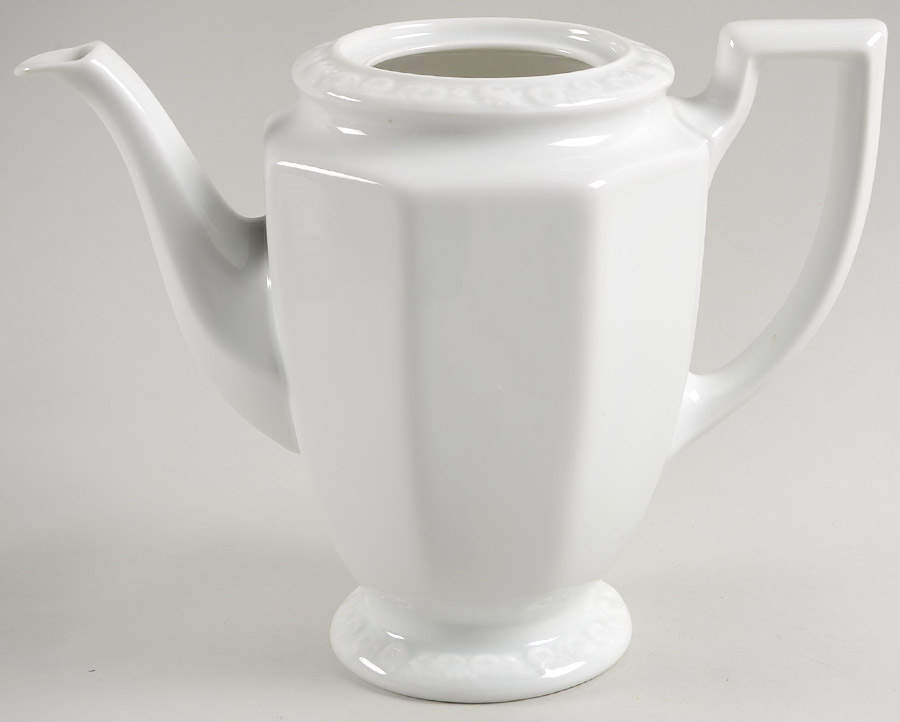 Maria White (12 Sided) Coffee Pot No Lid by Rosenthal - Continental-1