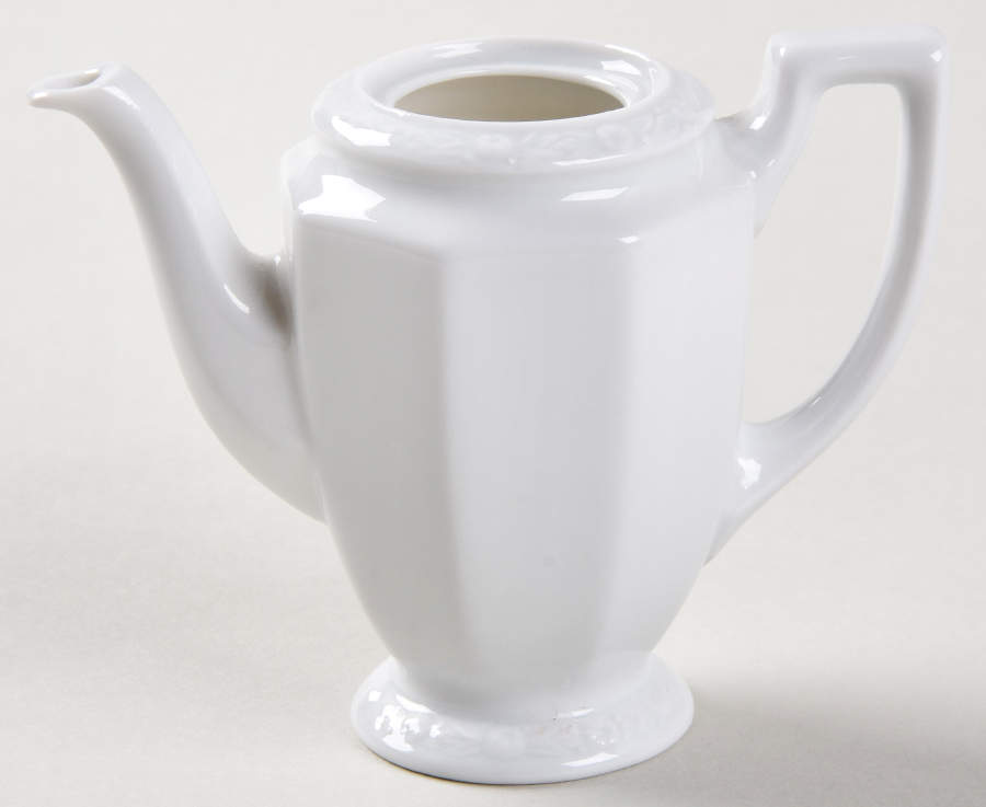 Maria White (12 Sided) Toy Coffee Pot No Lid by Rosenthal - Continental-1