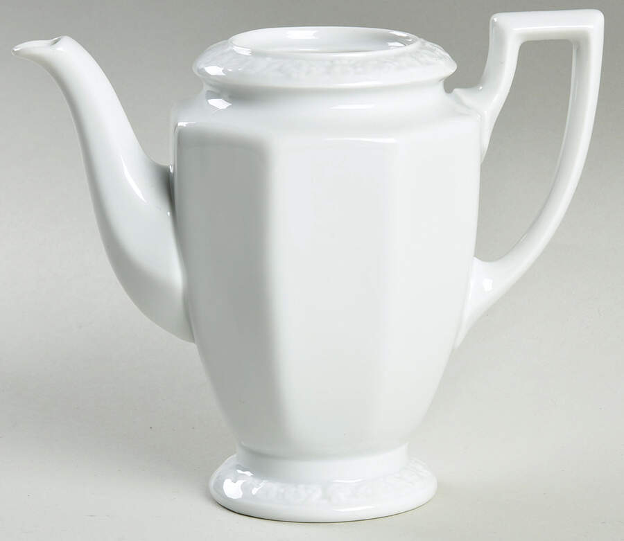 Maria White (12 Sided) Individual Coffee Pot No Lid by Rosenthal - Continental-1