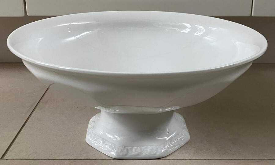 Maria White (12 Sided) Large Footed Fruit Bowl by Rosenthal - Continental-1