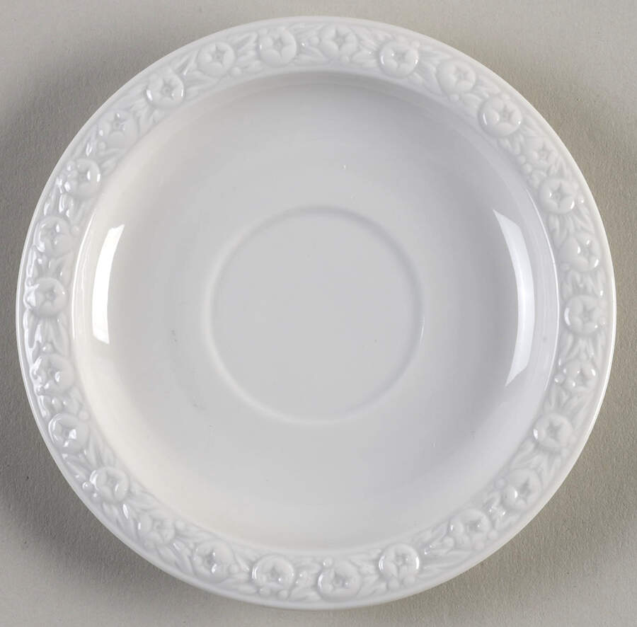 Maria White (12 Sided) Saucer for Footed Demitasse Cup by Rosenthal - Continental-1