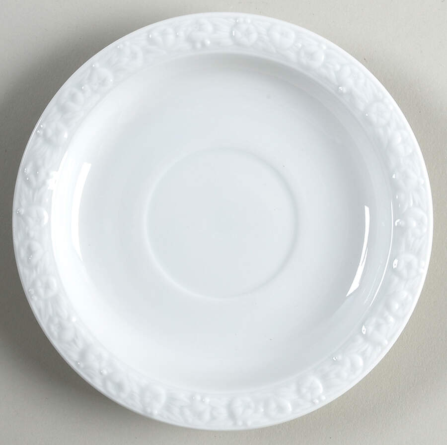 Maria White (12 Sided) Saucer for Footed Cup by Rosenthal - Continental-1