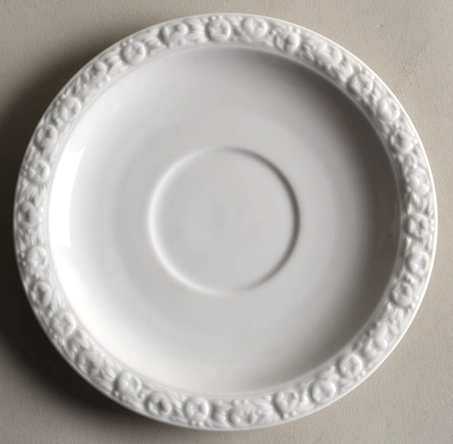 Maria White (12 Sided) Saucer for Footed Cup by Rosenthal - Continental-1