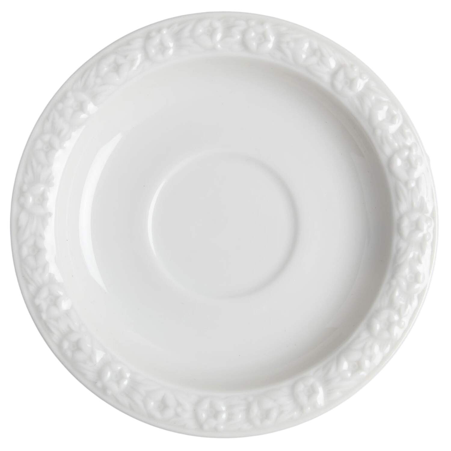 Maria White (12 Sided) Saucer for Footed Demitasse Cup by Rosenthal - Continental-1