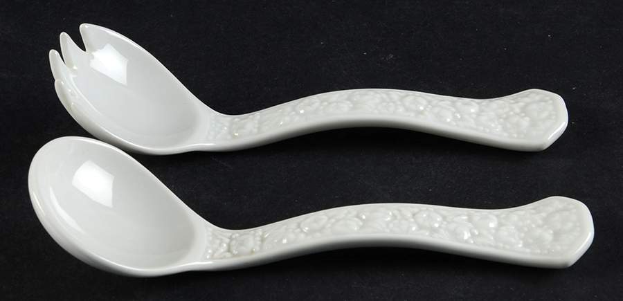 Maria White (12 Sided) 2 Piece Salad Set, Solid Piece by Rosenthal - Continental-1